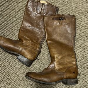 Frye brown tall boots